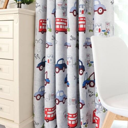 Cartoon Curtains Window Treatments Sheer Curtains For Kids Children Room Living Room Baby Boys Curtains