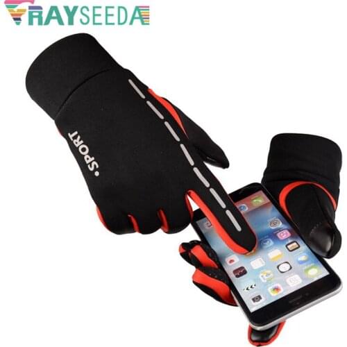 Winter Super Warm Touch Screen Full Finger Cycling Gloves For Men Skiing Sports Motorcycle Riding Bike Bicycle Waterproof Gloves