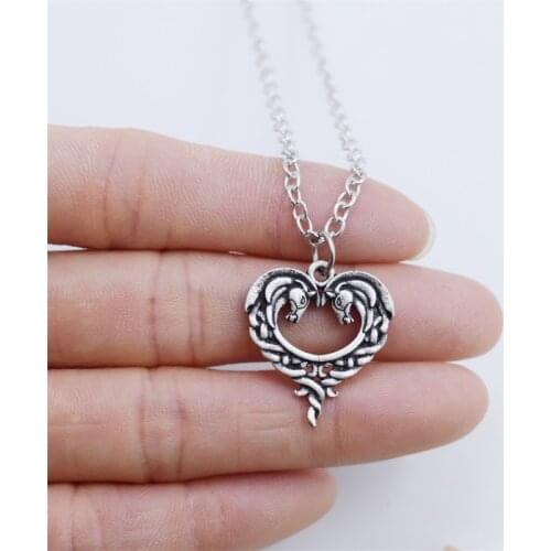 12pcs Fashion Heart-shaped Celt Horse Necklace Cowboy Animal Jewelry