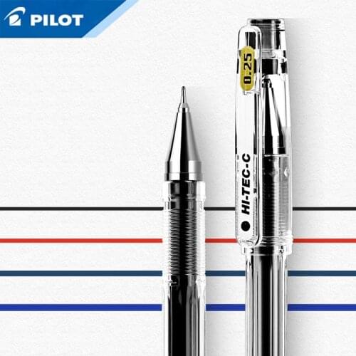 12Pcs Japanese PILOT HI-TEC-C gel pens BLLH-20C3 BLLH-20C4 BLLH-20C5 0.25mm / 0.3mm / 0.4 mm / 0.5 mm signature gel pen