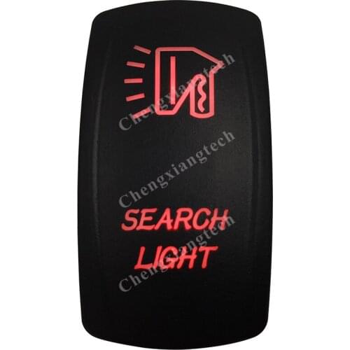 5 Pin ON OFF SPST Red Led Search Light Rocker Car Boat Dashboard Light 12v 24v Toggle Switch for Carling ARB Narva 4x4 Style
