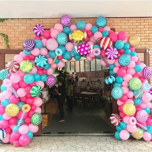5pcs 18inch Colorful Candy Foil Balloons Lollipop Helium Balloon Baby Shower Decoration DIY Birthday Wedding Party Decorations