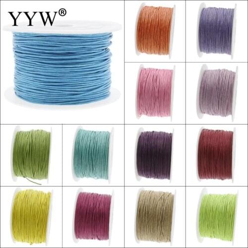 80m 1mm Nylon Cord Thread Chinese Knot Macrame Cord Plastic String Strap DIY Rope Beads Necklace European Bracelet Making