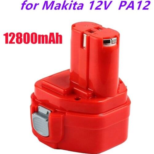 2021 Power Rechargeable battery Pack 12V 12800mAh Ni-CD for Makita Drills bateria 1220 1222 1233S PA12 1235B 638347-8-2 192681-5