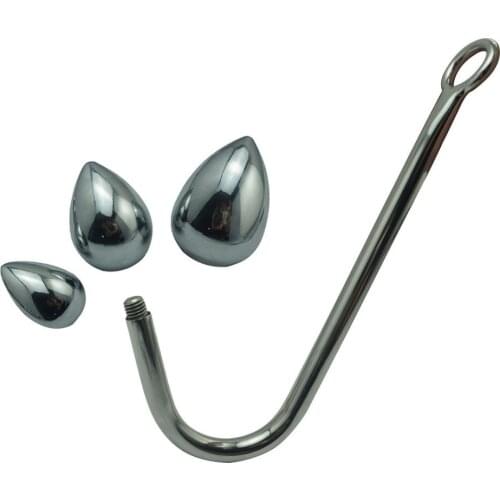 Butt Plug Anal Hook Stainless Steel Bdsm Anal Sex Toys Butt Hook Anal Anal Beads Large Anal Plug Gay Anal Metal Butt Plug Tail