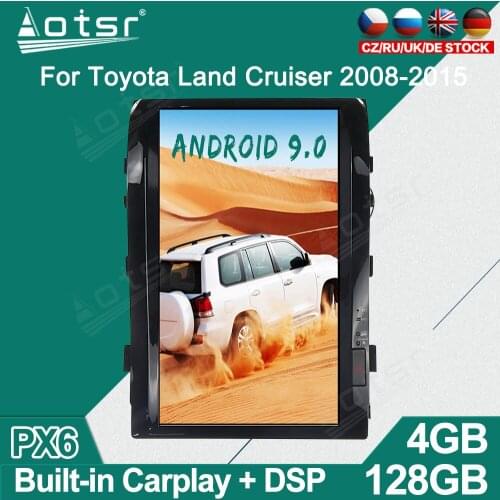 For Toyota Land Cruiser 2008 - 2015 Tesla Android Car Radio Player GPS Navigation Auto Stereo Multimedia Video Headunit carplay