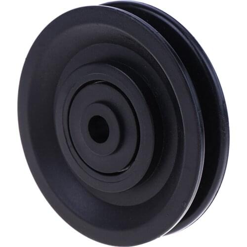 90mm Wearproof Nylon Bearing Pulley Wheel Cable Gym Universal Fitness Equipment Part