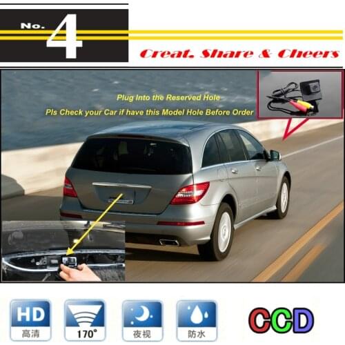 Original Reserved Hole Car Camera For Mercedes Benz R W251 R300 R350 R280 AMG Rear View Back Up Camera For PAL | Function CCD