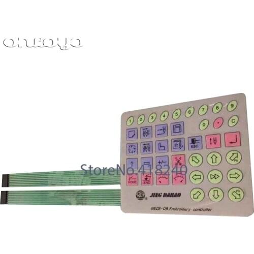 Computer Embroidery Machine Head Button Film Type 08 Key Film