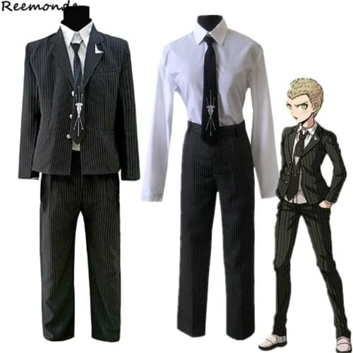 Kuzuryuu Fuyuhiko Cosplay Costumes Super Danganronpa 2 Cos Uniform Shirt Pants Coat Suits Outfit For Women Men Halloween Clothes