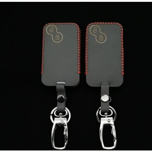 Leather Key Case For Renault Laguna Espace 433mhz Car Smart Key Card Pcf7947 Id46 remote Control Chip Keyless Input Car Cover