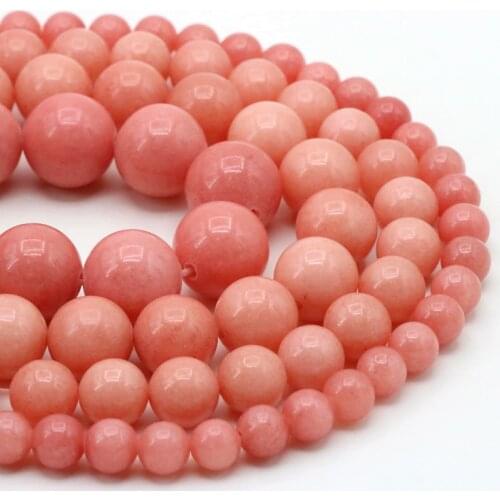 Pink Rhodochrosite Stone Round loose Beads 6/8/1012mm Multi dimension DIY gift Accessories optional women jewelry making 15
