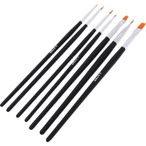 7x Fine Paint Brushes Handmade Detail Paint Brush Set For Acrylic Watercolor