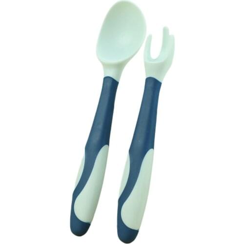 Toddler Utensils Set First Self Feeding Silicone Baby Utensils Bpa Free Anti Choke Baby Spoon and Toddler Fork Utensils Set Food