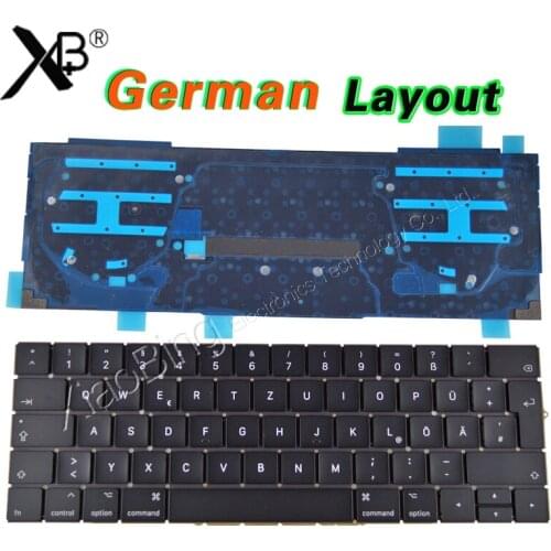 New A1706 Keyboard Germany GR EU EURO for MacBook Pro 13.3" Retina A1706 German Keyboard Backlight Backlit DE Deutsch QWERTZ