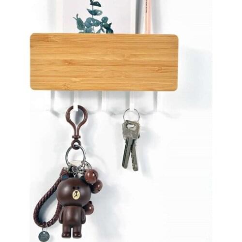 New Wall-hung Type Wooden Decorative Wall Shelf Sundries Storage Box Hooks Prateleira Hanger Organizer Key Rack Wood Wall Shelf