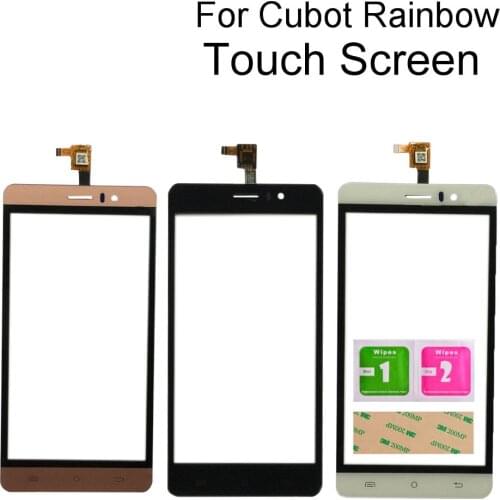 Digitizer Panel For Cubot Rainbow Touch Screen Digitizer Brand 5.0inch Touch Panel Glass Sensor Spare Parts Tools 3M Glue
