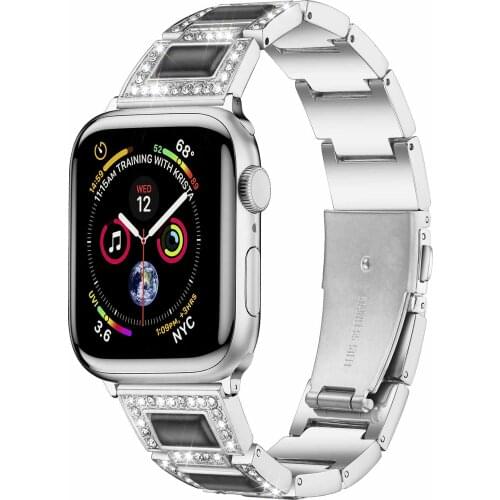 Luxury Diamond Watch Band Strap for Apple Watch Series 6 5 4 3 2 1 SE Band 44mm 40mm 42mm 38mm Women Bracelet for iWatch Belt