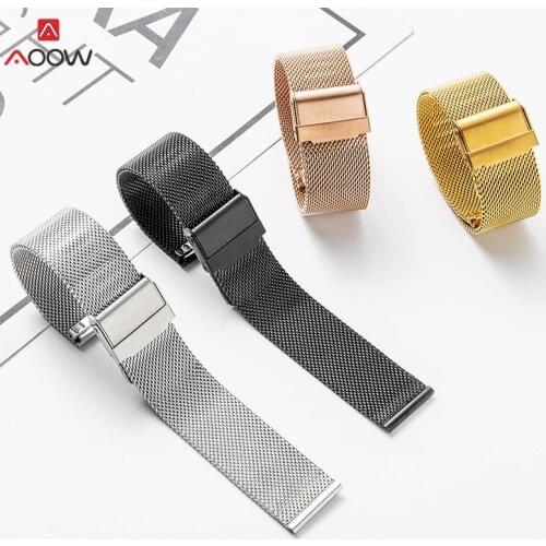 Milanese Loop Watch Strap 18mm 20mm Watch Band for DW for Daniel Wellington Stainless Steel Band 12mm 14mm 16mm 22 mm Width