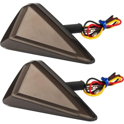2PCS Motorcycle Turn Signal L-shaped Light-guided LED Lamp Signal Indicator Lights Blinkers Flashers Motorcycle Accessories