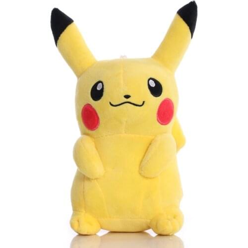 10pcs/lot TAKARA TOMY Pikachu Plush Toys 23cm Pokemon Pikachu Anime Soft Stuffed Doll Birthday Christmas Gifts for Kids Children