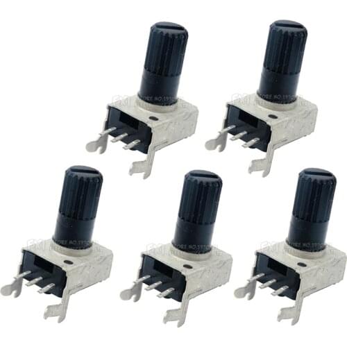 10pcs RV09 Horizontal12.5mm Shaft 5k 10k 50k 100k 0932 Adjustable Resistor 9 Type 3pin Seal Potentiometer igmopnrq