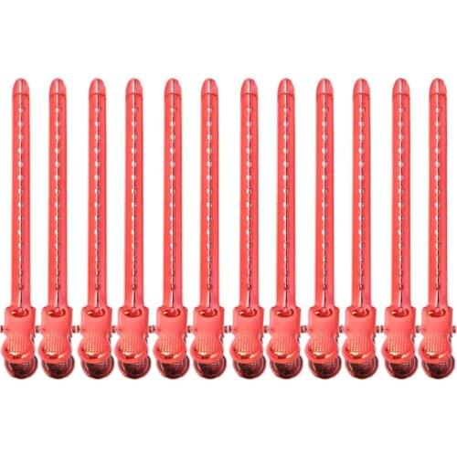 12 Pieces Duckbill Steel Sectioning Hair Clips Salon Barber Dyeing Grips