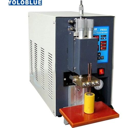 220v Microcomputer Dual Pulse Pneumatic Battery Spot Welder for Battery pack PR50