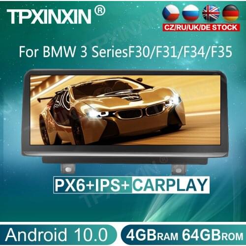 For BMW 3 SeriesF30/F31/F34/F35 64G Android 10.0 Car Multimedia Player Head Unit Auto Stereo Radio Tape Recorder GPS Navigation
