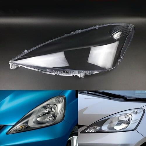 Car Headlamp Lens For Honda Fit / Jazz Hatchback 2008 2009 2010 2011 Car Replacement Lens Auto Shell Cover