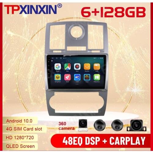 Carplay Android Radio Receiver For Chrysler 300C Jeep Dodge 2004 2005 2006 2007 2008 2009 2010 2011 2012 2013 2014 GPS Head Unit