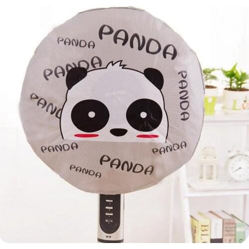 Fan Cover all-inclusive Round Electric Fan Protective Cover Anti-pollution Panda Cute Cartoon Floor Electric Fan Dust Cover