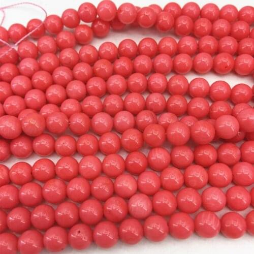Hot sale 2-10mm natural dark pink coral round loose beads high quality women for diy jewelry making finding 15inch B612