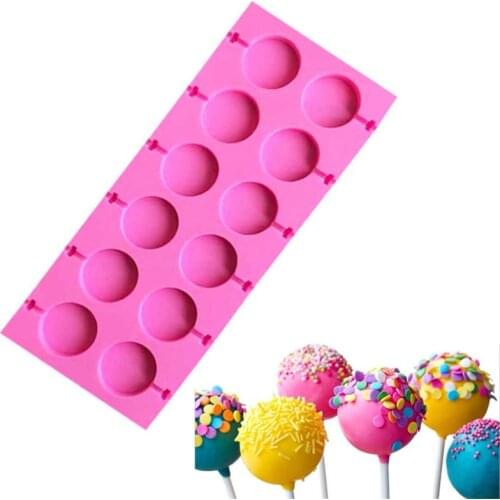 Round Silicone Mold Lollipop Mould Cake Decorating Tools 3D Snack Tool For Same as Snack Party Kitchen Tools Bakeware