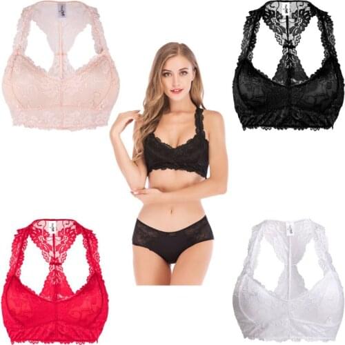 LELINTA Bra Lace Bralette for Woman Push Up Bra Women Underwear Sexy Lingerie Lace Solid Color Cross Side Beautiful Back Bra