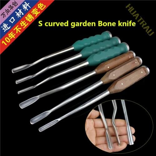 Orthopedic instrument Medical S curved garden Osteotome Z-type Bone knife hip Knee joint foot ankle spine round chisel bone cut