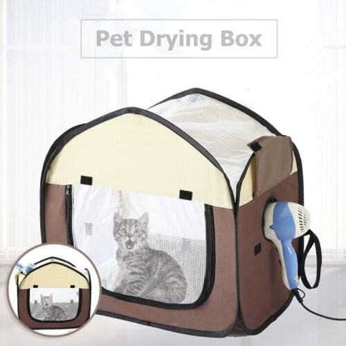 Portable Pet Dryer Grooming House Pet Blower Heater Cage Foldable Pet Dry Room for Small and Medium Sized Dogs Cats Pets