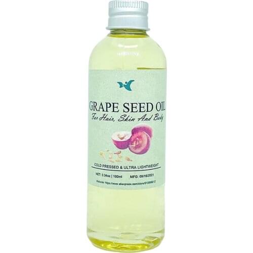 Refined grape seed oil, suitable for all skin, whitening and freckle removing, repairing skin cells, hydrating and moisturizing