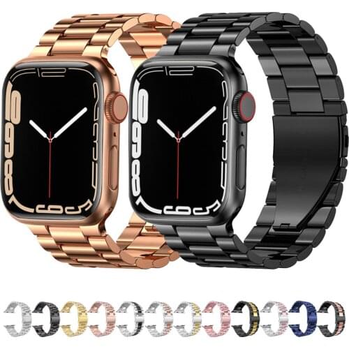 Stainless steel watch band for apple watch strap series 6/5/4/SE/3/2/1 iwatch bracelet 44mm 40mm 42mm 38mm metal wristband