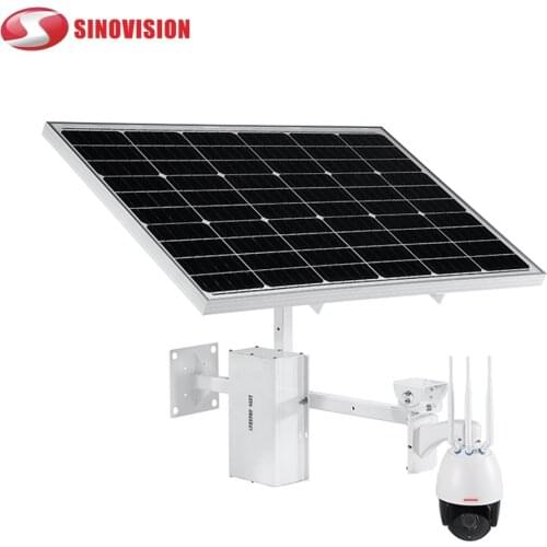 Sinovision Solar Powered PTZ Camera 1080p 22X Optical zoom lens Outdoor Speed dome camera with 3G 4G Sim card slot