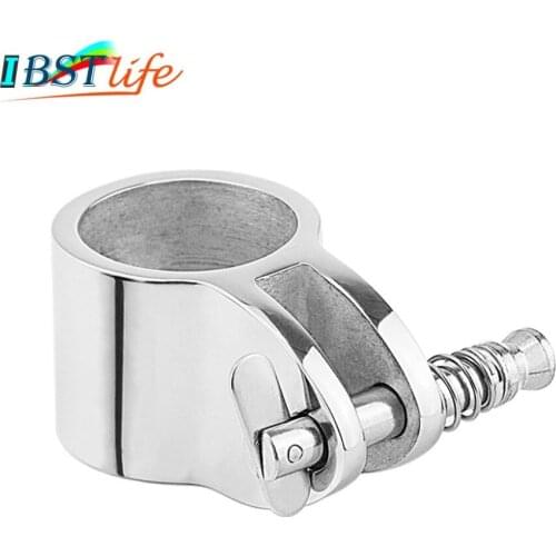 Stainless Steel 316 Jaw Slide Clamp with Quick Release Pin 1 inch 25mm Bimini Top Hinged Slide Fitting Hardware Marine Boat