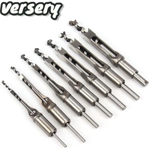 Free Shipping 1PC 6-30mm Twist Square Hole Drill Bits Auger Mortising Chisel Extended Saw For Wood Carving DIY Woodworking Tools