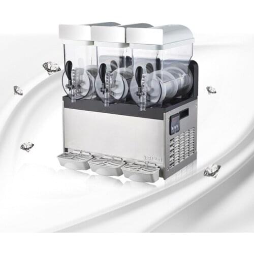 Three Cylinder Automatic Beverage Cold Drink Macker Juicing Machine Commercial Self-mixing Juicer Snow Mud Machine XRJ15X3