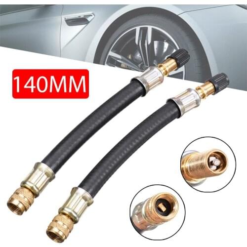 2pcs 140mm Tire Valve Extension Tube For Car Truck Motorcycle Wheel Tyre Valve Inflatable Connector Rod Adapter Accessories