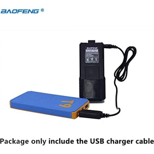 Baofeng 2.5mm USB Charger Cable with indicator light for Walkie Talkie BaoFeng UV-5R Li-ion Battery Charger