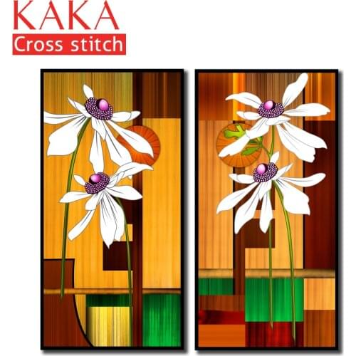 Cross stitch kits,Embroidery needlework sets with printed pattern,11CT-canvas for Home Decor Painting,Flowers Full NCKF036