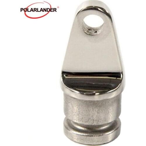 1Inch yacht Marine Boat Eye End Fits Pipe Rounded Hardware Top Fitting 25mm Triangular Inside