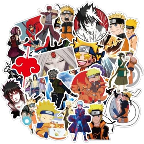 10/30/50PCS Cute Q Version Ninja Characters Riman Graffiti Waterproof Trolley Case Sticker Car Decoration Toy Wholesale
