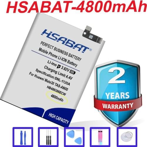 4800mAh HB486586ECW Battery for Huawei Mate30 Mate 30 TAS-AN00 Nova6 Nova6 SE V30 in stock