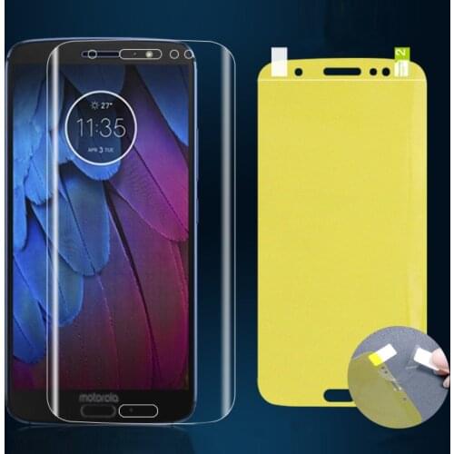 5D Full Cover Soft Hydrogel Protective Film for Motorola Moto G7 G6 G5 Plus Moto Z Play Screen Protector Nano Edge gel Film
